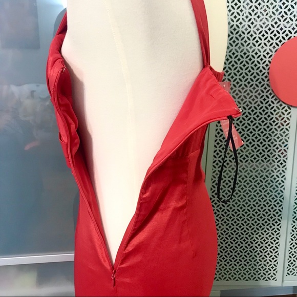 NWT Lulu’s Minuet Red Fitted Dress - Picture 3 of 5